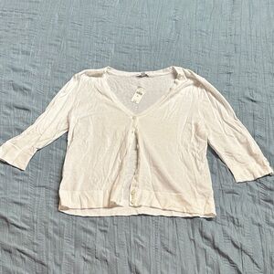 GAP White Women's Cardigan Sweater